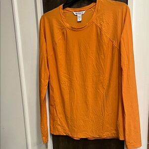 Athleta Ultimate train  Orange Long Sleeve Top